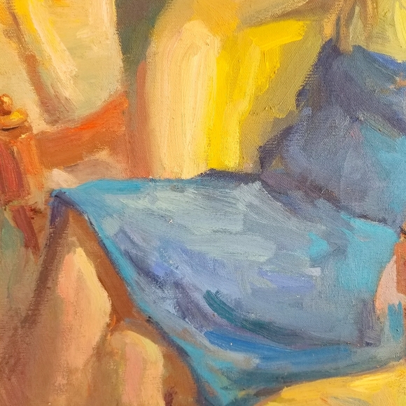 *SOLD* The Redhead,Original Oil on Canvas Portrait - Picture 6 of 11